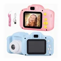 X-2 Mini Kids Camera 1080p Çocuk Dijital Kamera, 800MP Fotoğraf, Oyun, 2.0" LCD Ekran, 32GB Kart Dahil